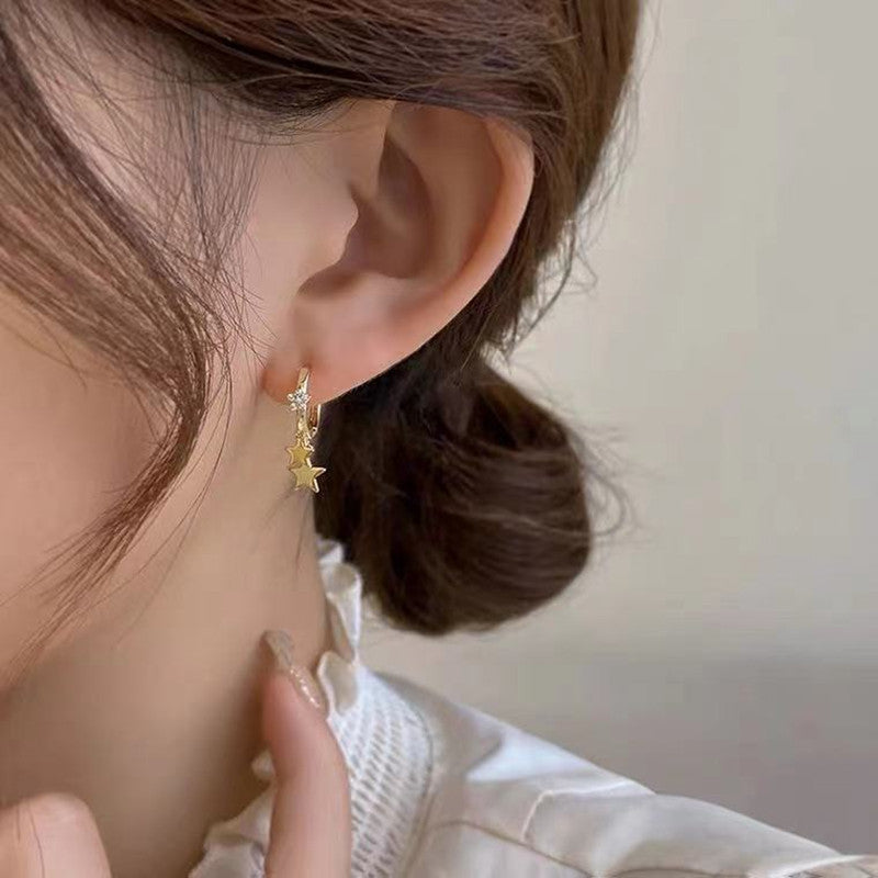 Celestial Star Dangle Earrings