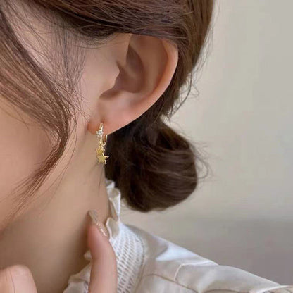 Celestial Star Dangle Earrings