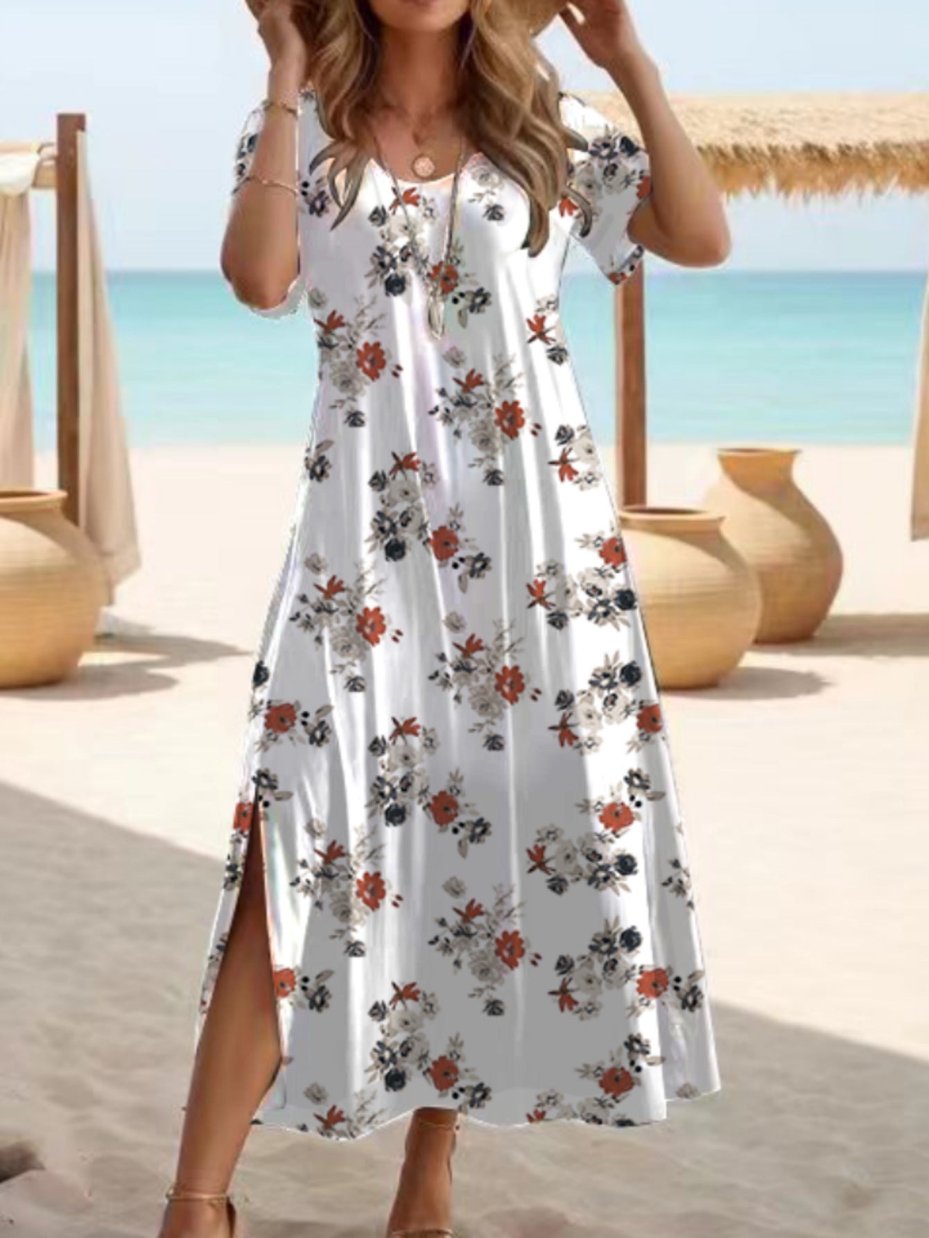 Elegant Slit Maxi Dress by Elizabeth Ainsley