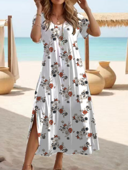 Elegant Slit Maxi Dress by Elizabeth Ainsley