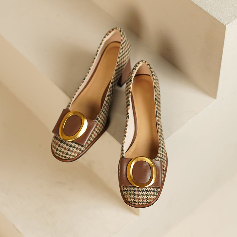 Chic Bow Metal Heels by Elizabeth Ainsley
