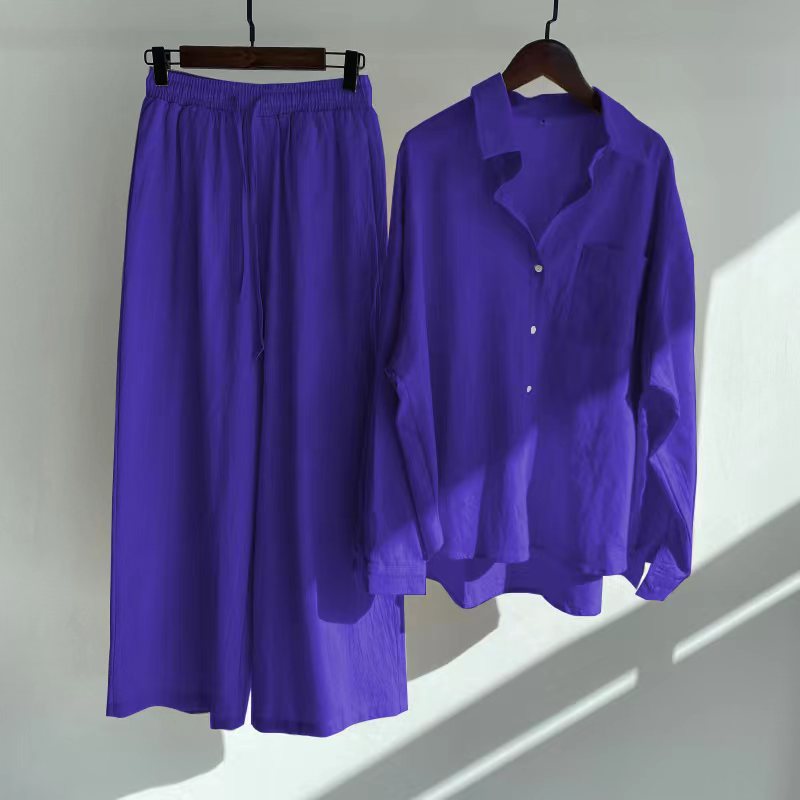 Relaxed Cotton Linen Set by Elizabeth Ainsley