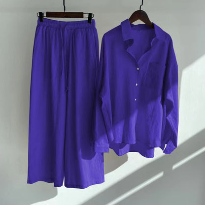 Relaxed Cotton Linen Set by Elizabeth Ainsley