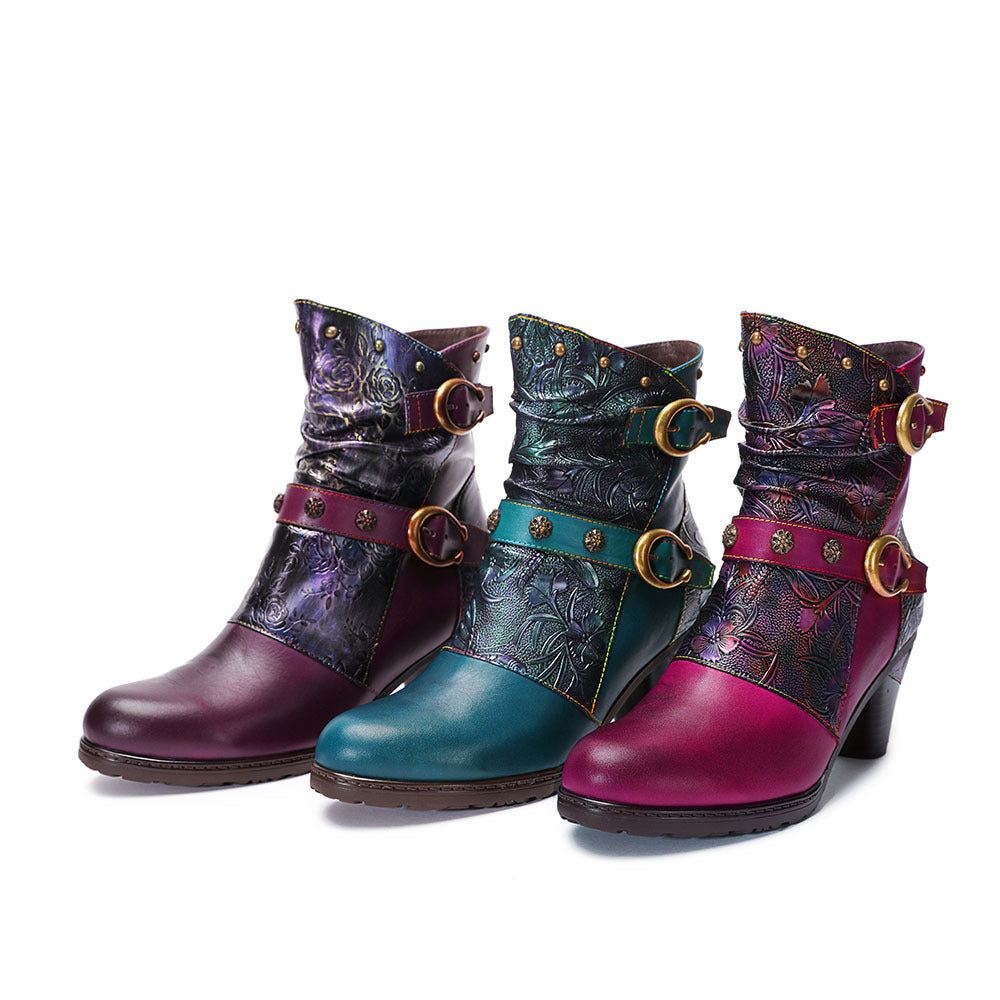 Elizabeth Ainsley Retro Boots - Artisanal Comfort Design