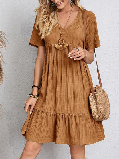 Chic Summer V-Neck Dress by Elizabeth Ainsley