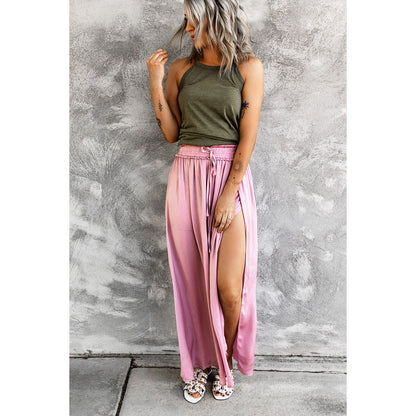 Flowy Slit Maxi Skirt by Elizabeth Ainsley