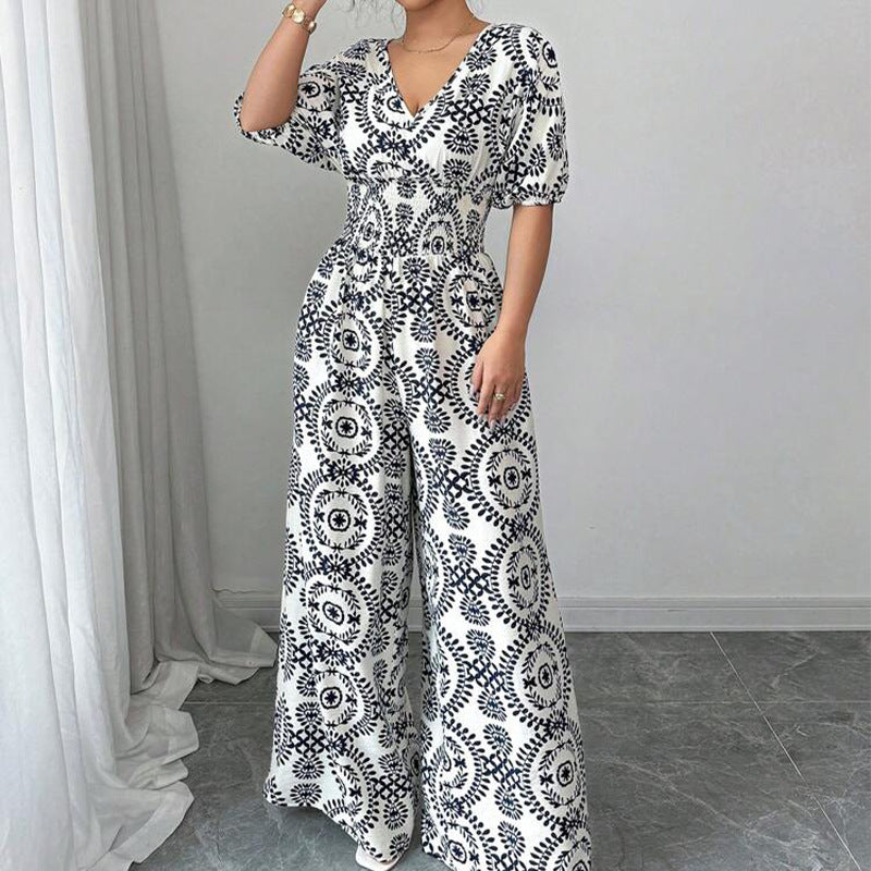 Chic Boho Print Elizabeth Ainsley Jumpsuit
