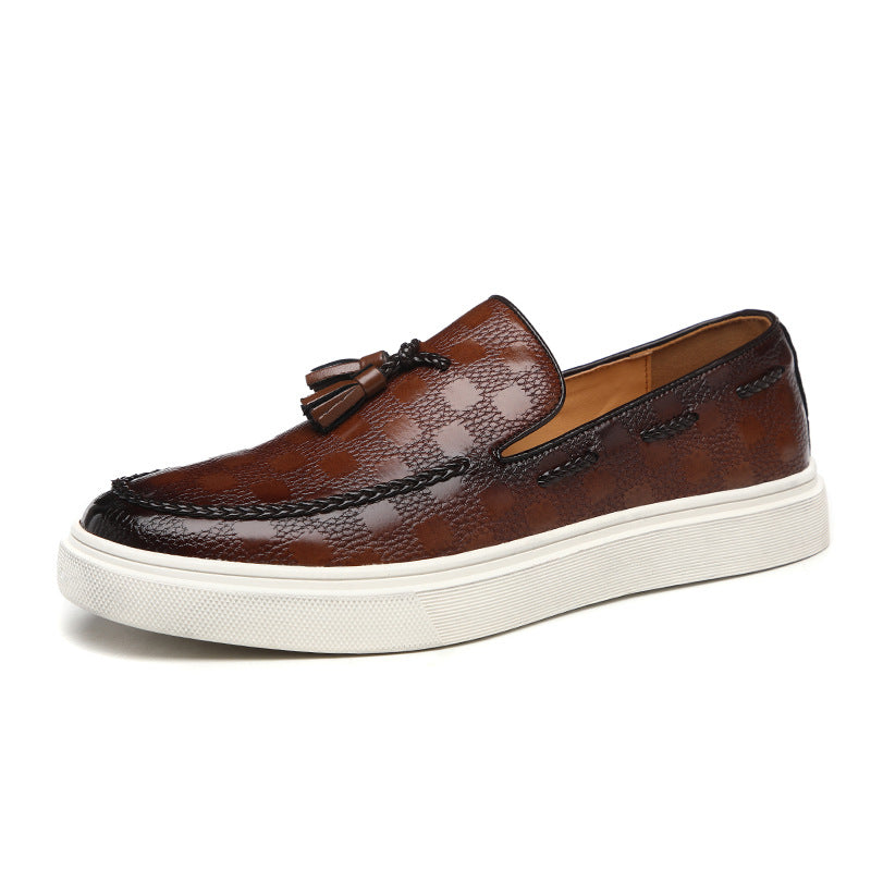 Versatile Elizabeth Ainsley Men's Tassel Slip-On Loafers