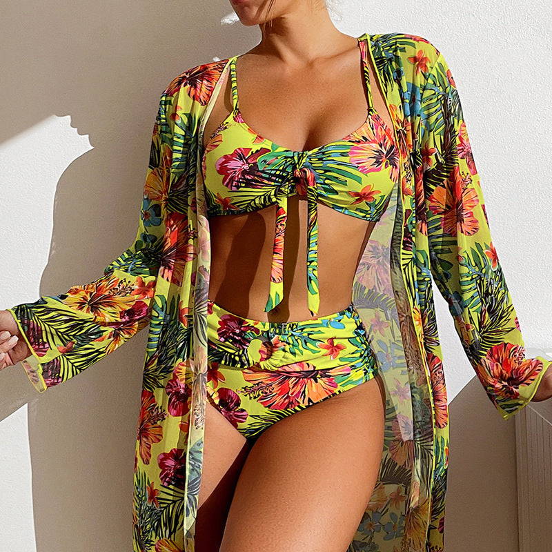 Floral Split Bikini Set by Elizabeth Ainsley