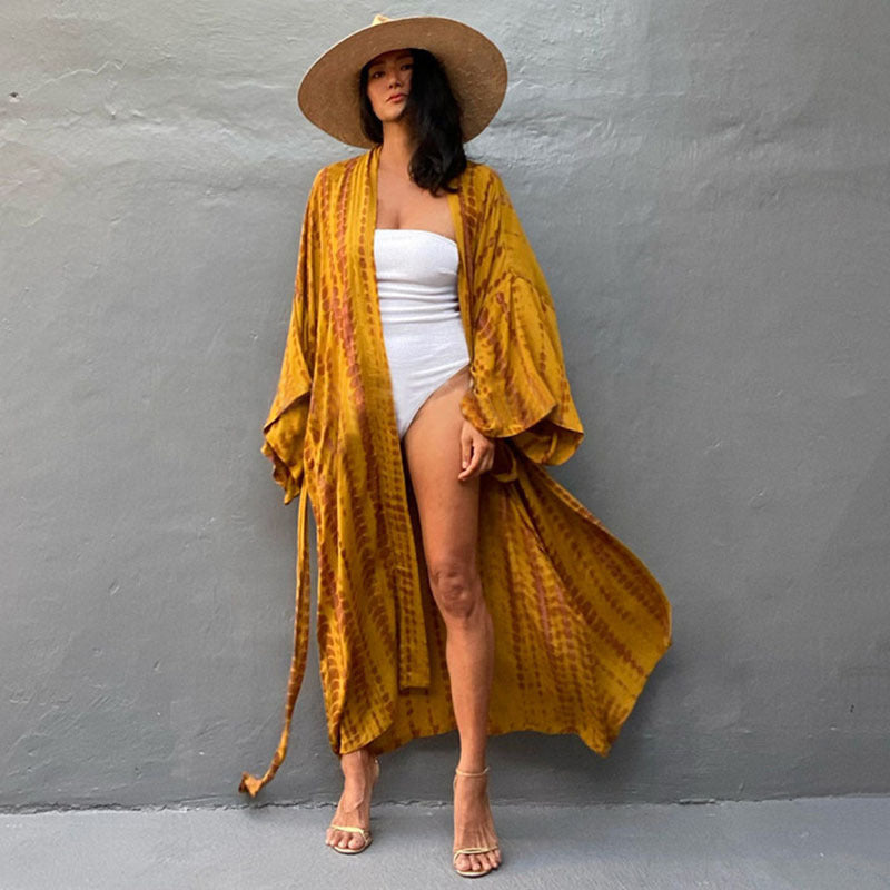 Vibrant Print Elizabeth Ainsley Sun Protection Bikini Cover