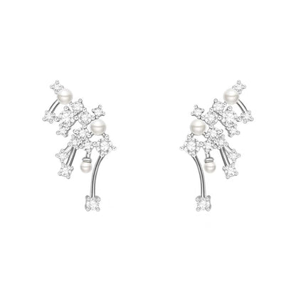 Luxury Crystal Cluster Earrings ,Necklace