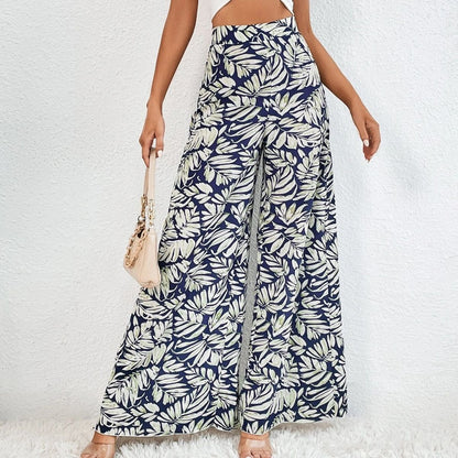 Chic Floral Wide-Leg Pants by Elizabeth Ainsley