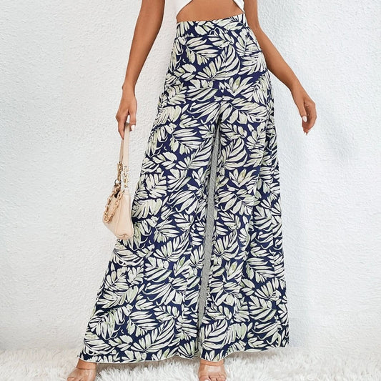 Chic Floral Wide-Leg Pants by Elizabeth Ainsley