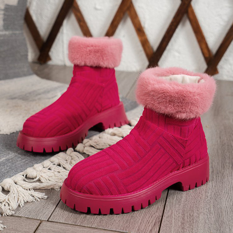 Muirne | WarmBloom Orthopedic Fur-Cuff Winter Boots