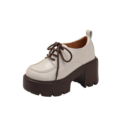 Elizabeth Ainsley Loafers - Chunky Sole, Thick Heel
