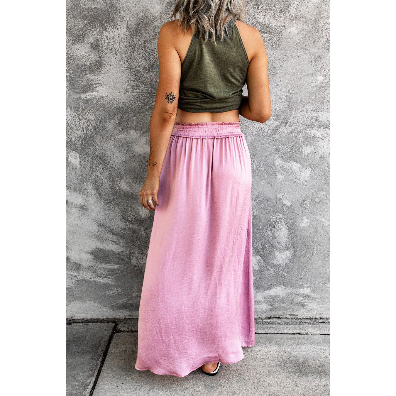 Flowy Slit Maxi Skirt by Elizabeth Ainsley