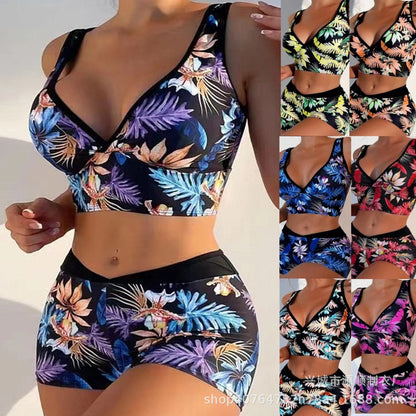 Vibrant Printed Boxer Bikini by Elizabeth Ainsley