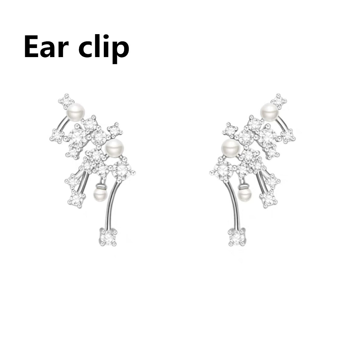 Luxury Crystal Cluster Earrings ,Necklace