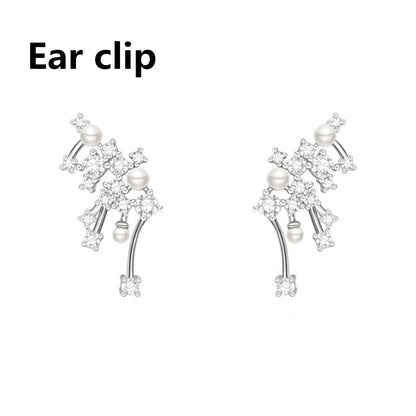 Luxury Crystal Cluster Earrings ,Necklace