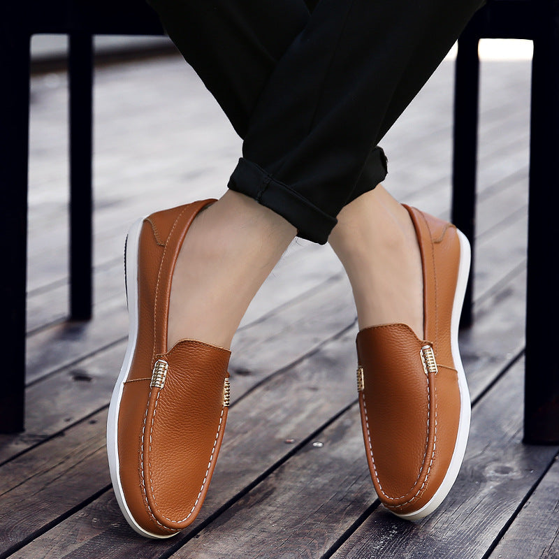 Breathable Leather Loafers Elizabeth Ainsley Men’s Shoes