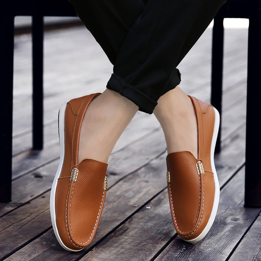 Breathable Leather Loafers Elizabeth Ainsley Men’s Shoes