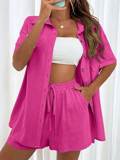Chic Elizabeth Ainsley Shirt & Shorts Set