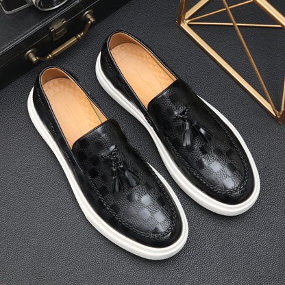 Versatile Elizabeth Ainsley Men's Tassel Slip-On Loafers