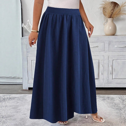 Elegant Navy Flare Skirt by Elizabeth Ainsley
