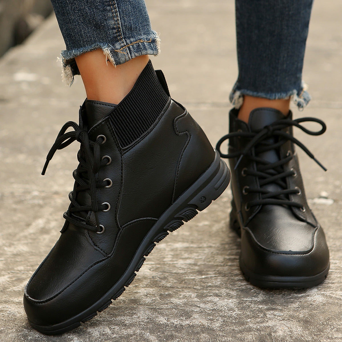 Elizabeth Ainsley Ankle Boots - Non-Slip Flat Comfort