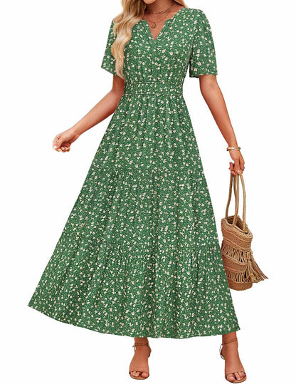 Floral Maxi Dress Elizabeth Ainsley Summer Comfort