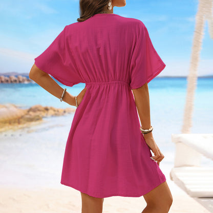 Chic Ice Silk Lace Beach Dress by Elizabeth Ainsley