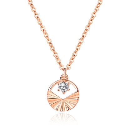 Elegant Geometric Round Necklace & Earrings