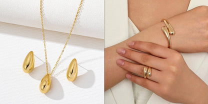 Elegant Teardrop Jewelry Set