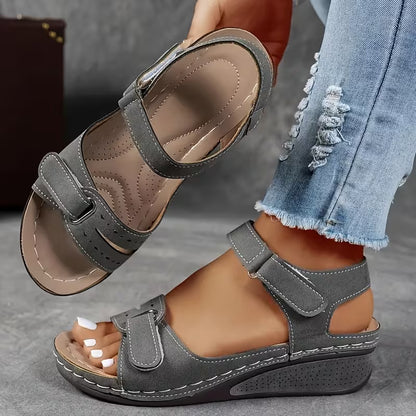 Comfort Wedge Elizabeth Ainsley Perfect-Fit Strap Sandals