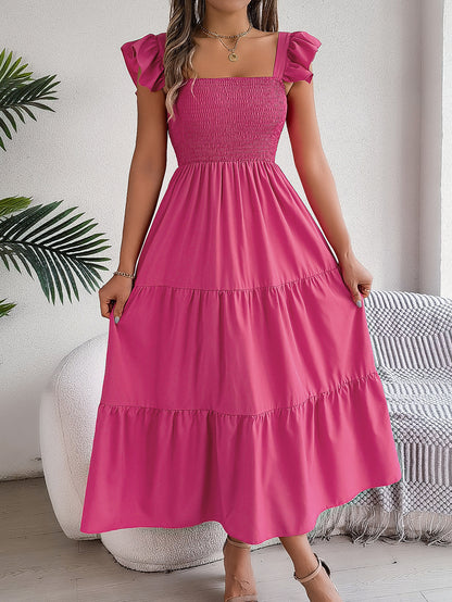 Elegant Elizabeth Ainsley Sleeveless Midi Summer Dress