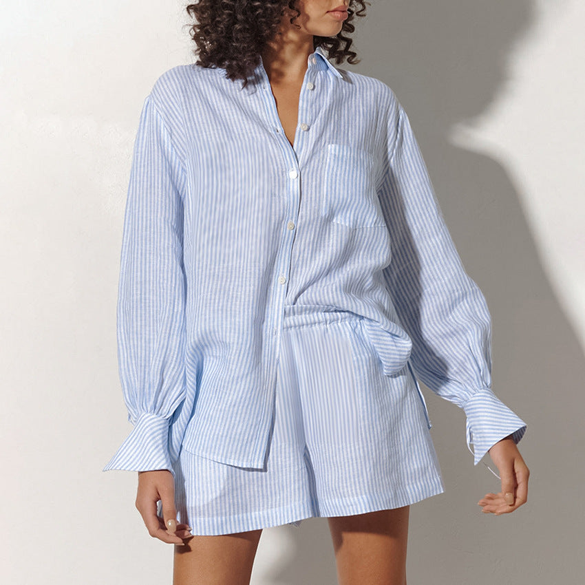 Striped Cotton Set Elizabeth Ainsley Pinterest-Inspired Outfit