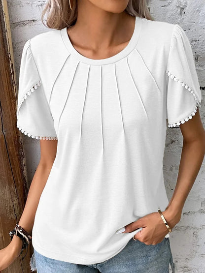 Chic Tulip Sleeve Elizabeth Ainsley Summer T-Shirt
