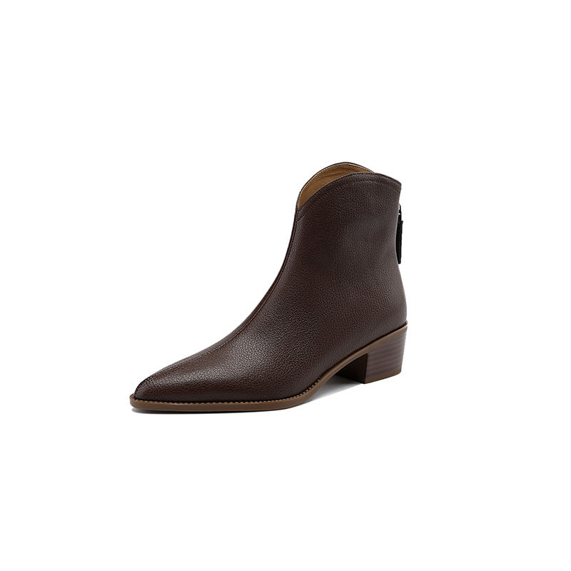 Madhu | Minimalist Pointed-Toe Orthopedic Ankle Boots
