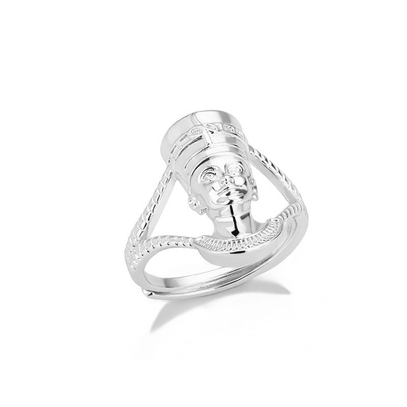 Regal Pharaoh Wrap Ring in Gold or Silver Finish