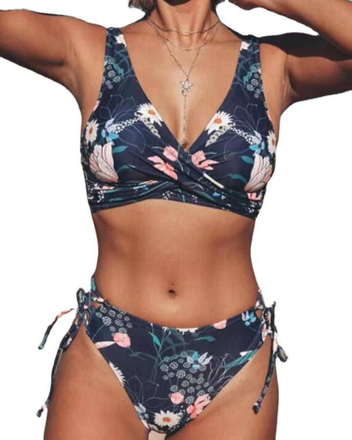 Floral Print Elizabeth Ainsley Perfect-Fit Bikini Set