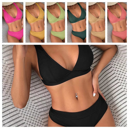 Chic Ribbed Elizabeth Ainsley Bikini Set