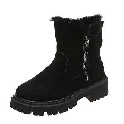 Martha | Faux-Fur Zip Orthopedic Winter Ankle Boots