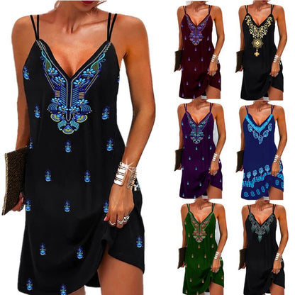 Boho V Neck Dress Elizabeth Ainsley Summer Collection