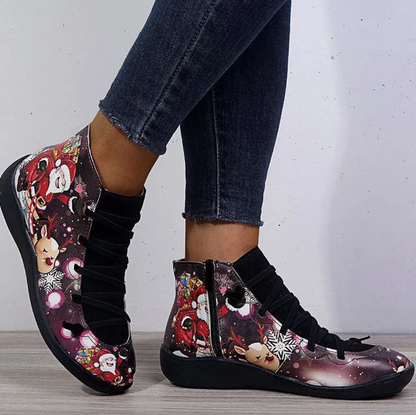 Elizabeth Ainsley Christmas Boots - Short Leather Comfort